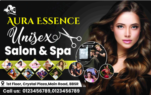 thumbnail Unisex Salon & Spa Hoarding Design 16x10 ft  PSD Template Download
